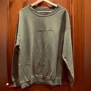 PrettyLittleThing Olive Green Women's Crewneck Sweater